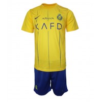 Camisa de time de futebol Al-Nassr Replicas 1º Equipamento Infantil 2023-24 Manga Curta (+ Calças curtas)
